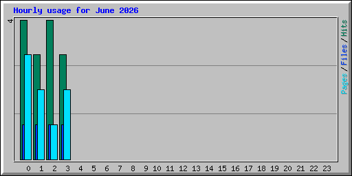 Hourly usage for June 2026